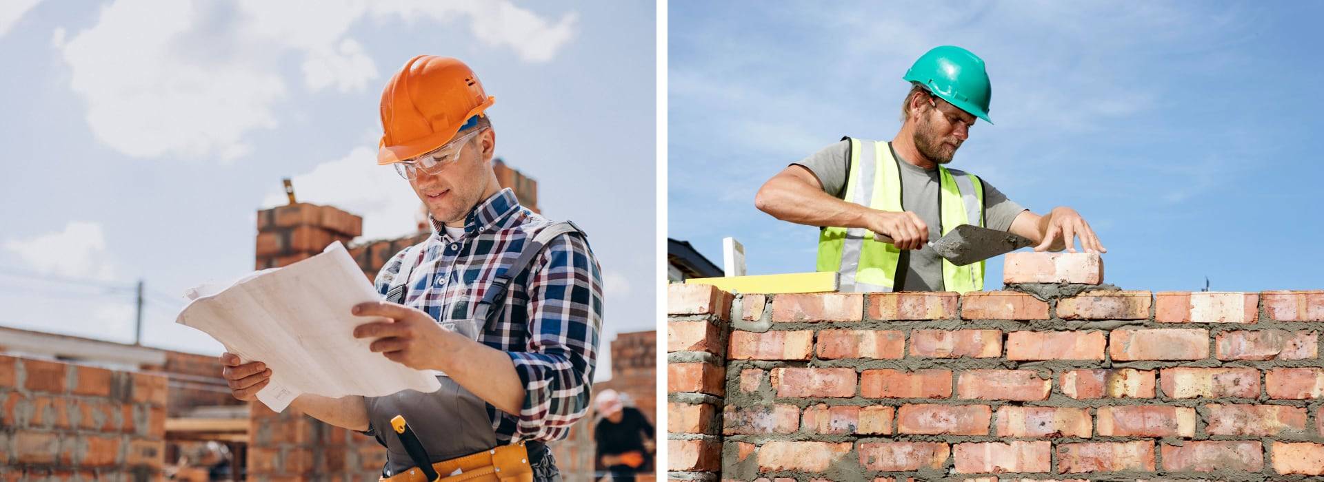 laying bricks for extension